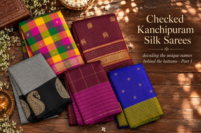 Checked Kanchipuram Silk Sarees – decoding the unique names behind the kattams -Part 1