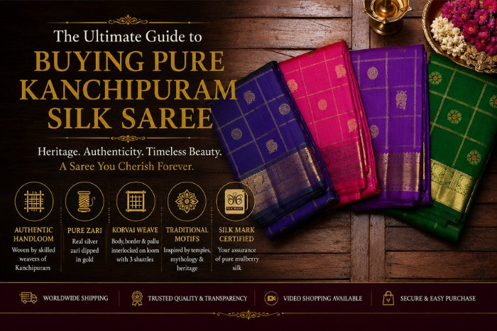 The Ultimate Guide to Buying Pure Kanchipuram Silk Saree Online and In-Store