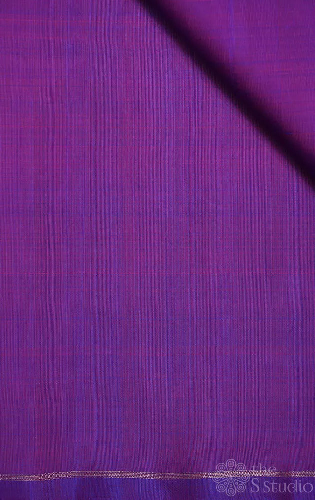 Purple kanchi silk blouse material