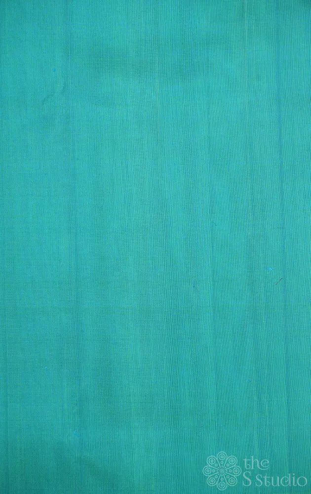 Rexona green kanchi silk blouse fabric