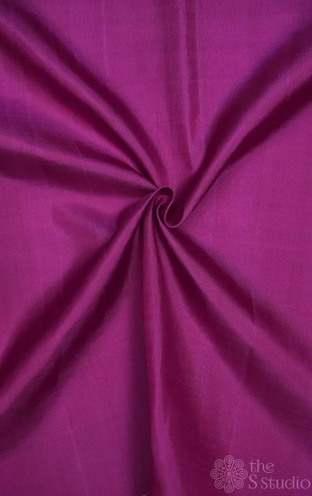 Magenta kanchi silk blouse material