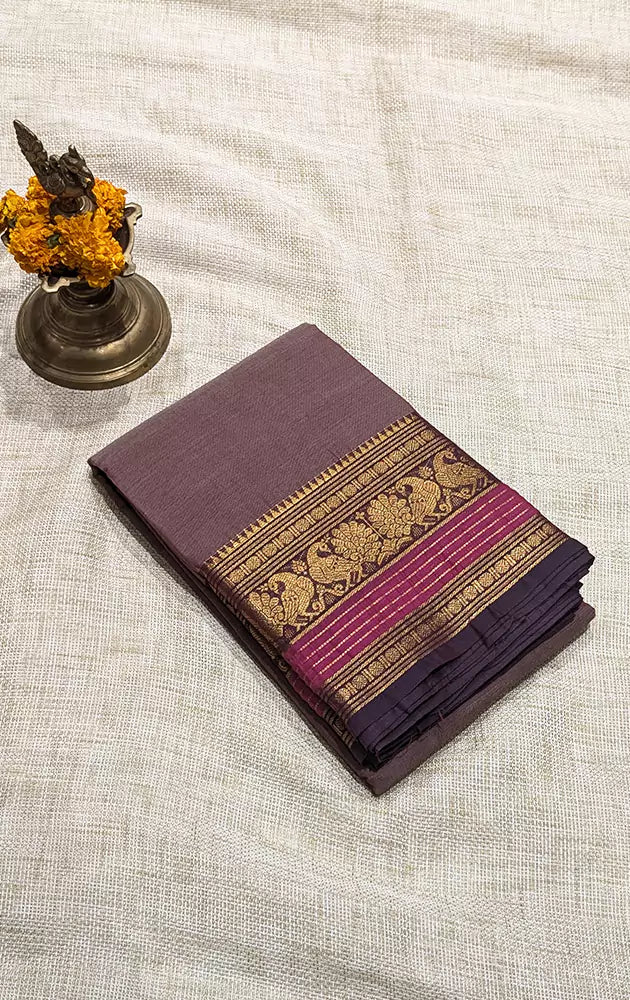Kanchi cotton saree with varisaipet border - Pack of 3
