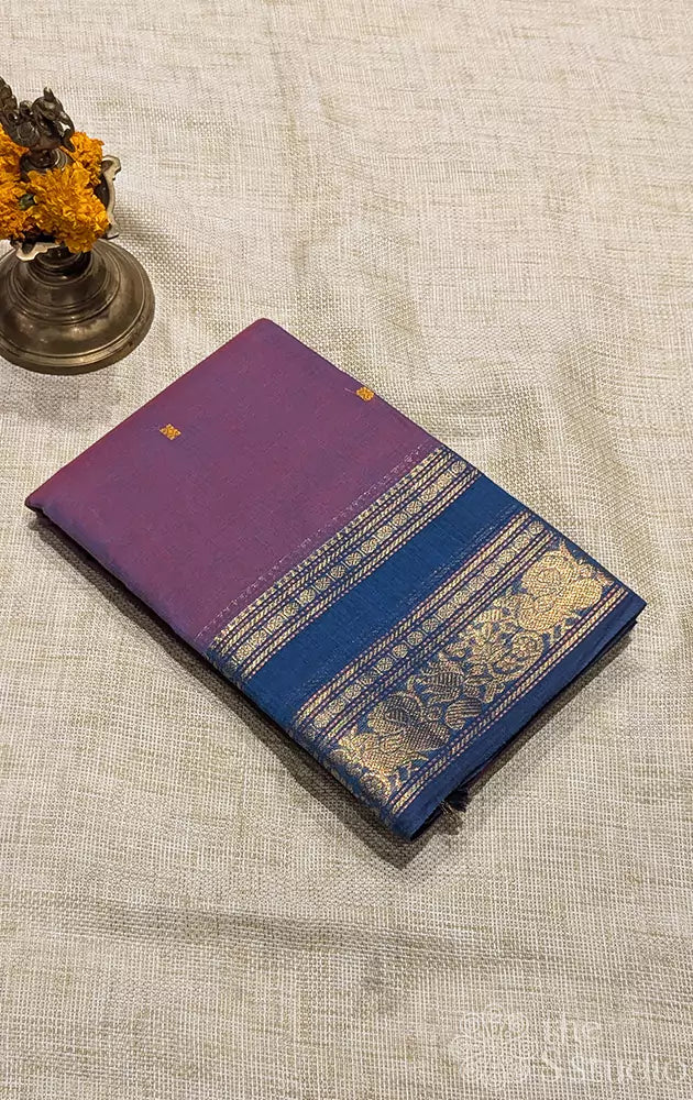 Kanchi cotton saree with rettaipet zari border - Pack of 5