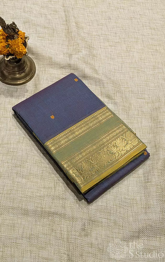 Kanchi cotton saree with rettaipet zari border - Pack of 5