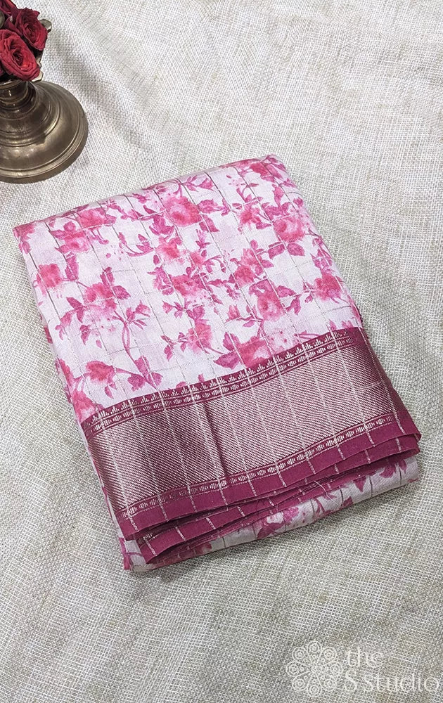 Semi silk saree with antique zari border - Pack of 3