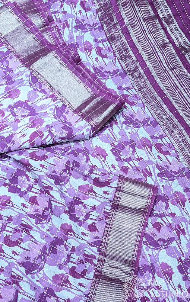 Semi silk saree with antique zari border - Pack of 3