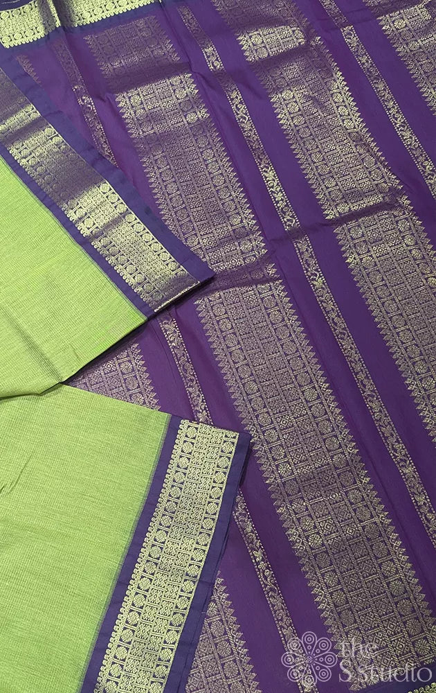 Semi silk saree with vairaoosi zari lines - Pack of 5