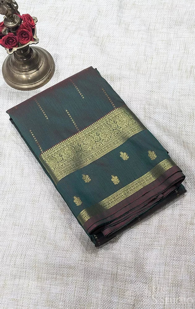 Semi silk saree with zari border - Pack of 3