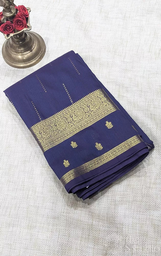 Semi silk saree with zari border - Pack of 3