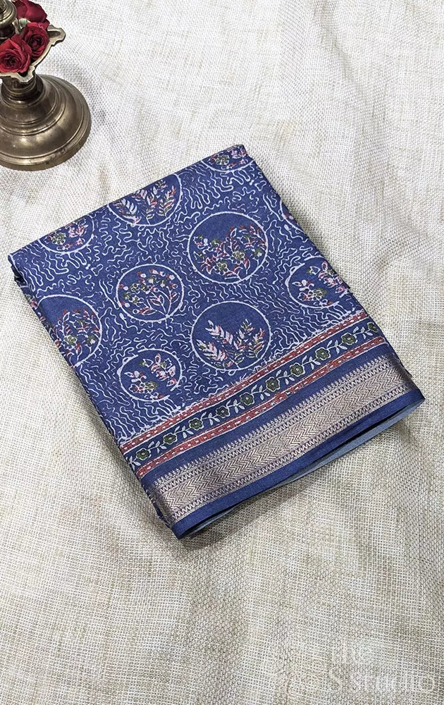 Semi silk saree with small round motis - Pack of 5