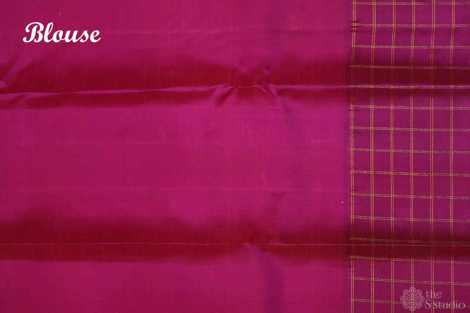 Off white with checked border korvai kanchipuram silk saree