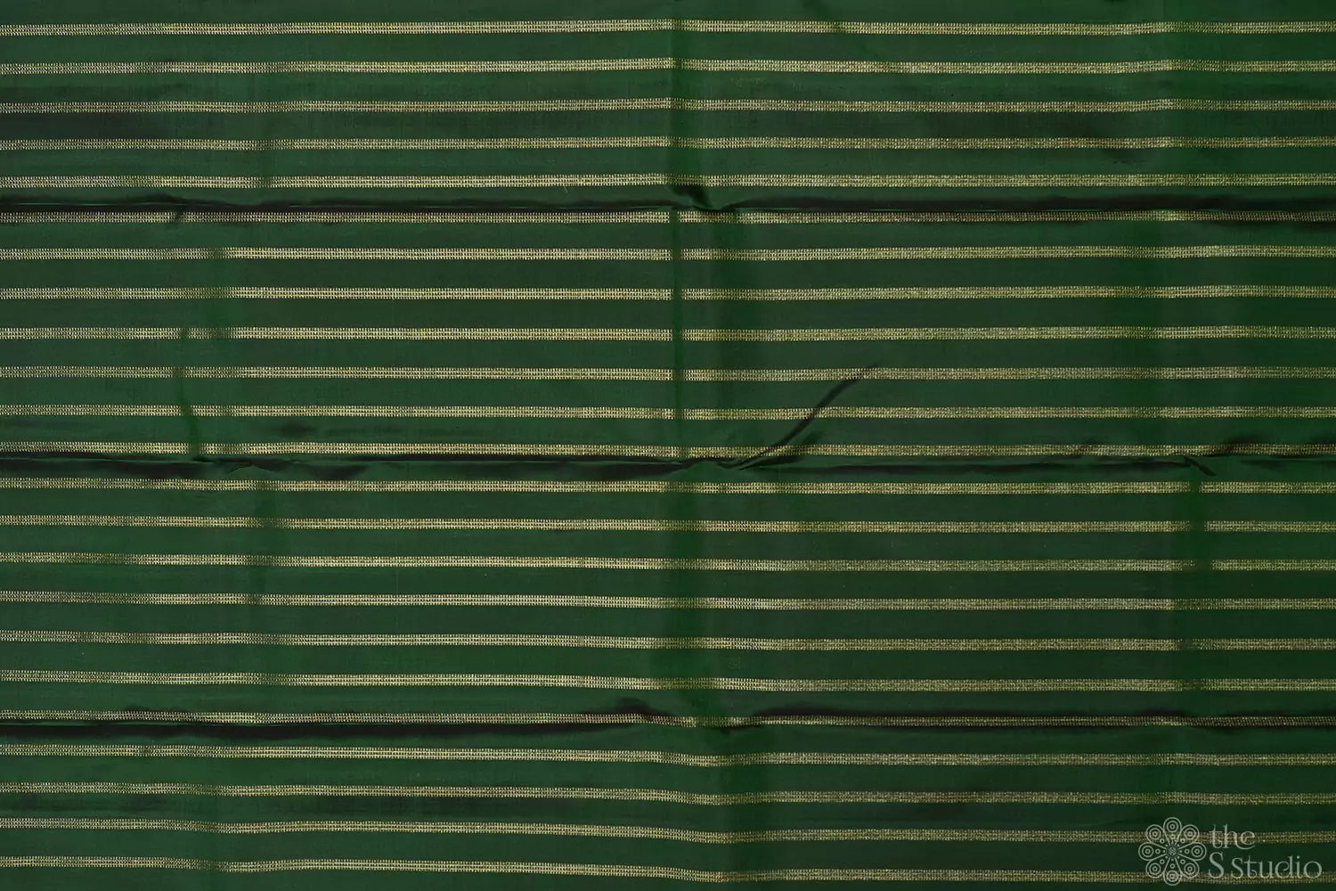 Dusty pink kanchi silk saree with green zari lines pallu