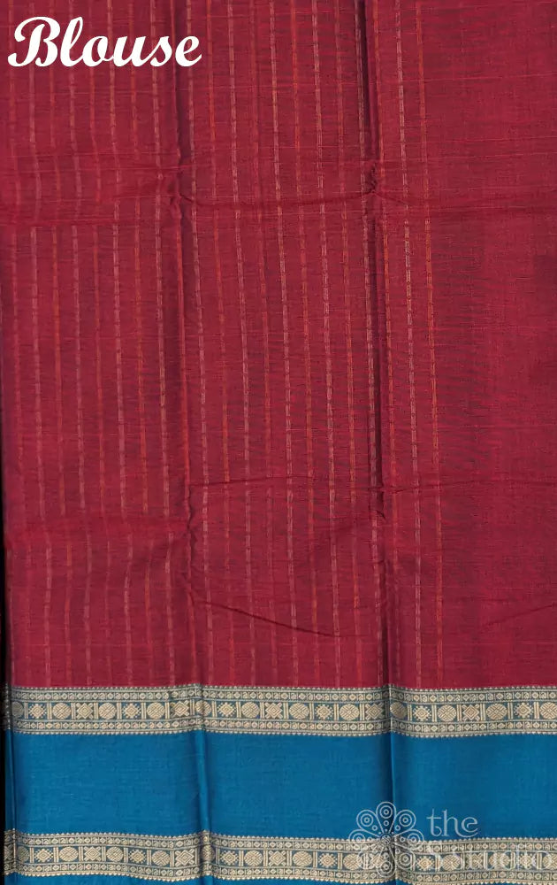 Magenta purple lakshadeepam kanchi cotton saree