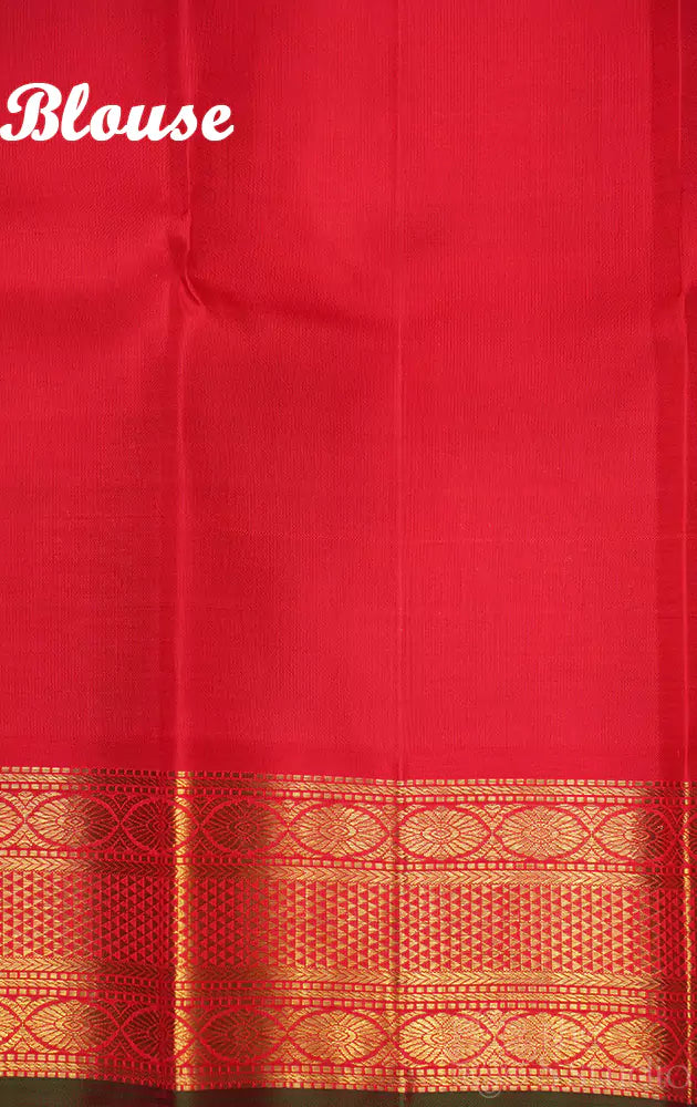 Royal blue vairaoosi kanchipuram silk saree