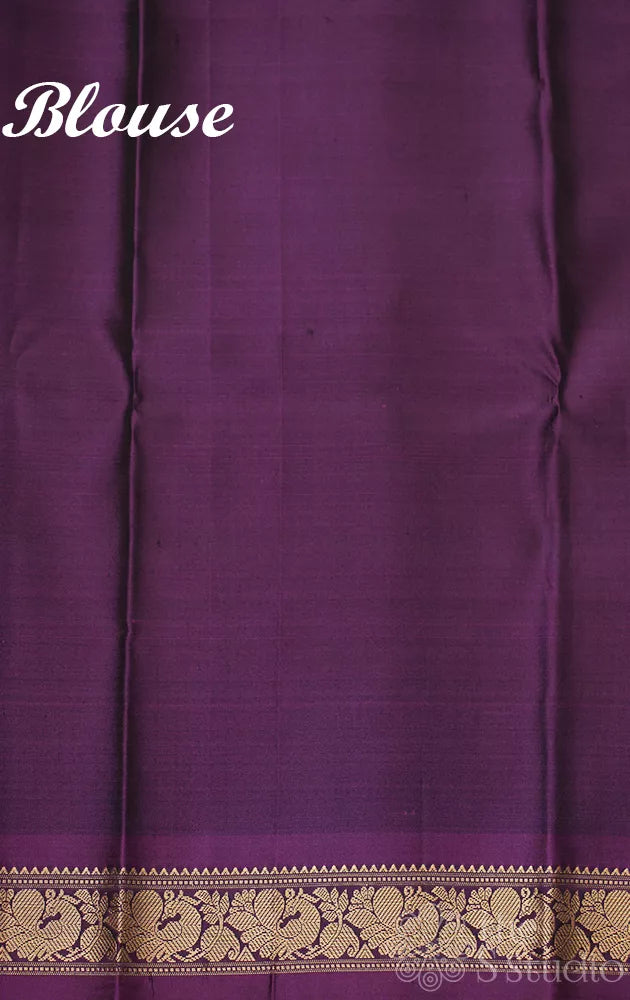 Black kanjeevaram silk saree with pichwai pallu