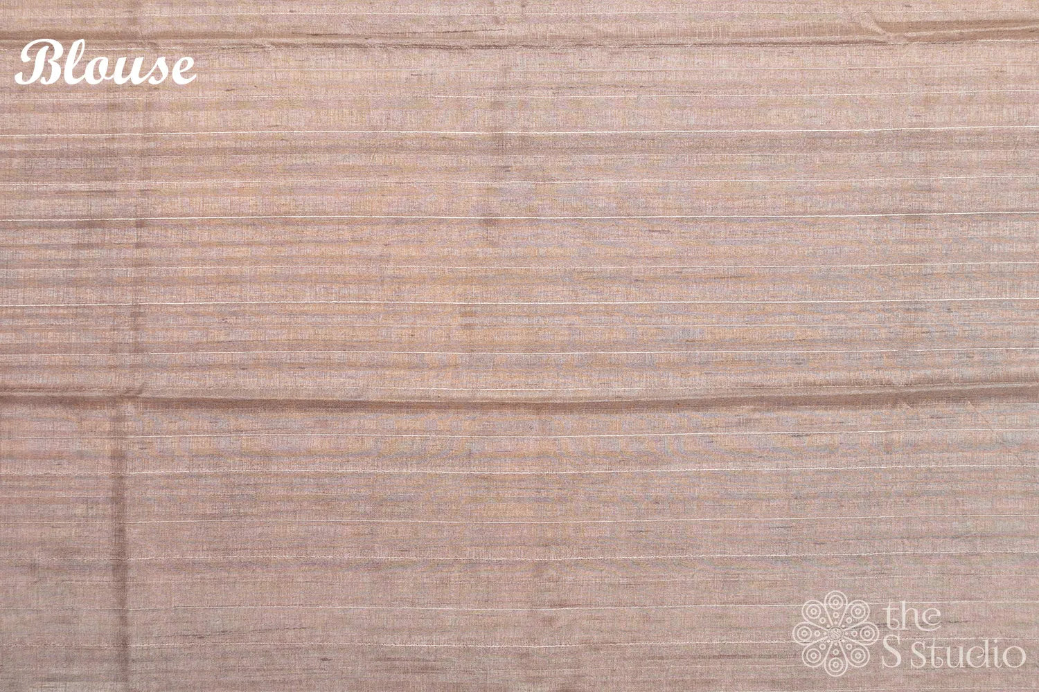 Pastel green semi tussar saree with embroidery