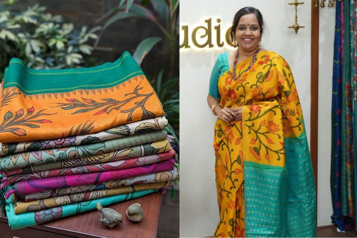 How to identify an original Kalamkari saree?