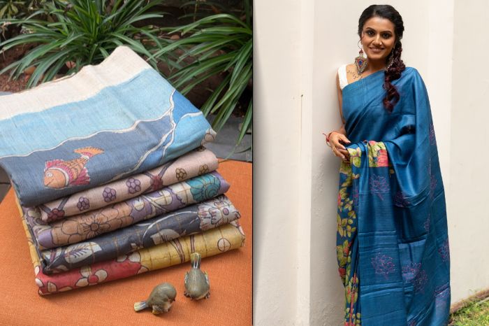 Top Tussar Silk Saree Designs for 2026: A Story Woven in Prints, Paint, and Craft