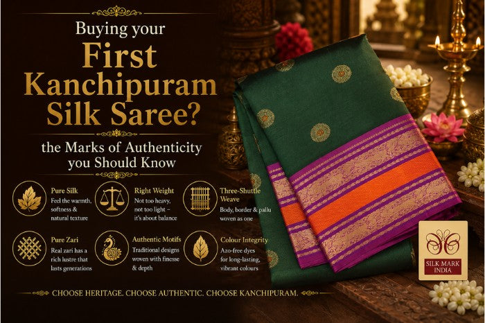 Buying your First Kanchipuram Silk Saree? the Marks of Authenticity you Should Know
