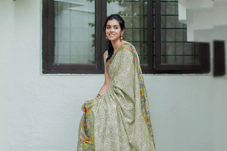 Cutwork On Silk Sarees | When Craft Meets Tradition