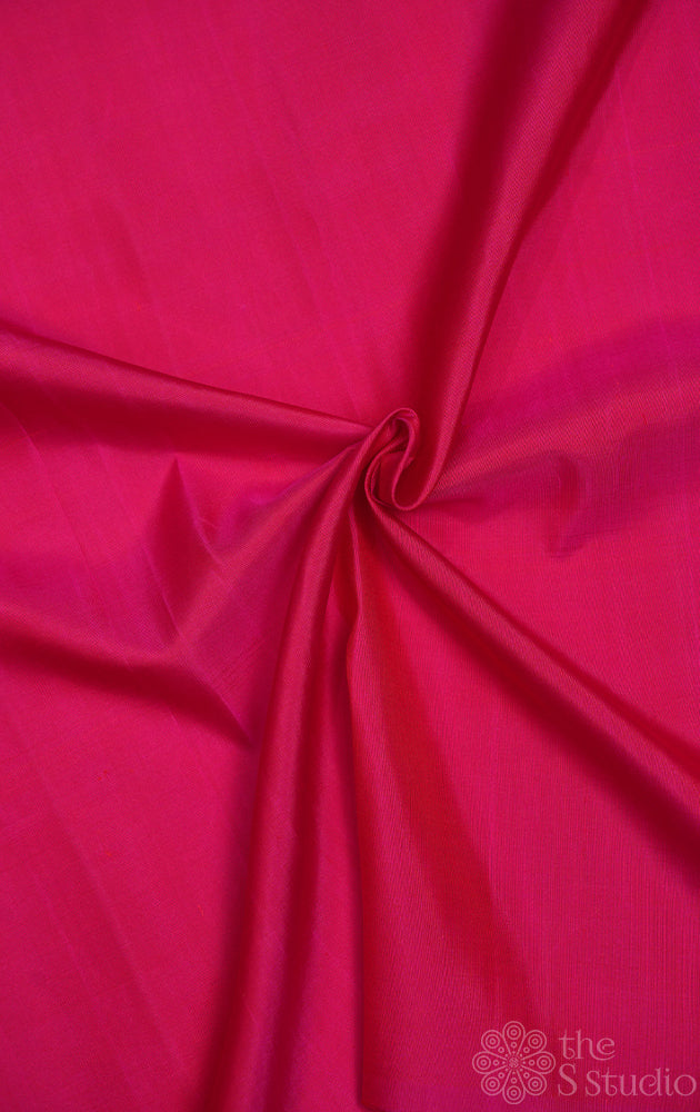 Rani pink kanchi silk plain blouse material