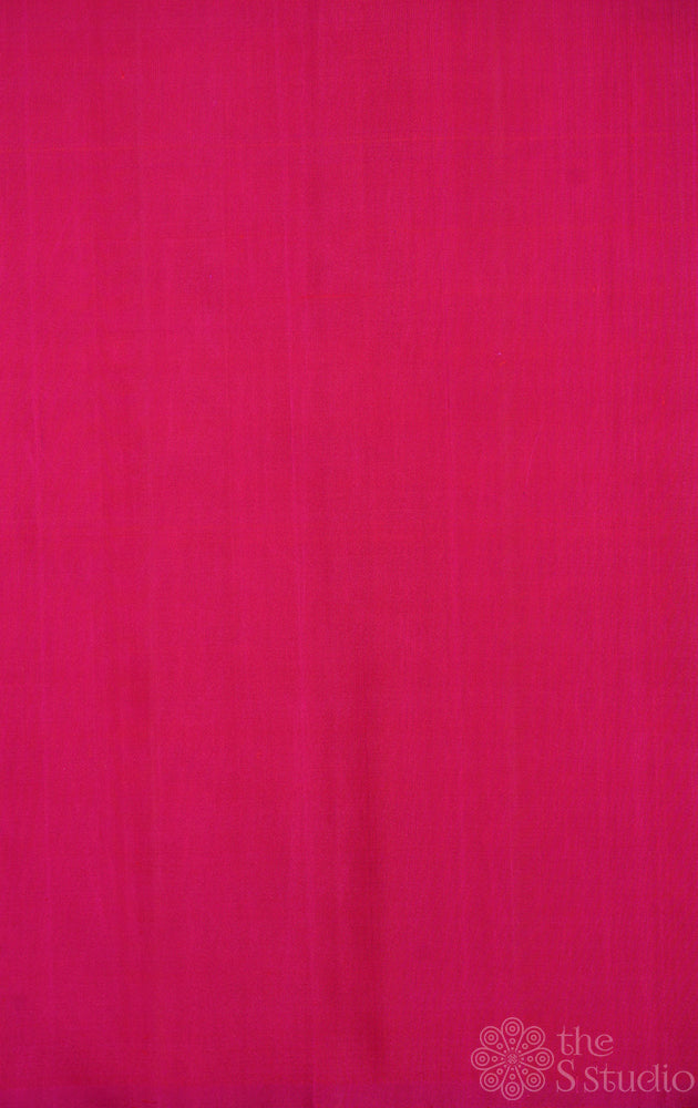 Rani pink kanchi silk plain blouse material