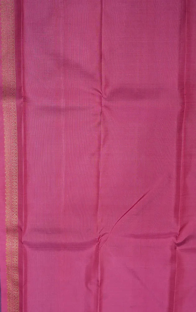 Anandha blue kanchipuram silk saree  with kolam buttas