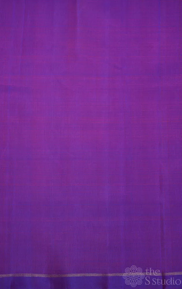 Purple kanchi silk blouse material