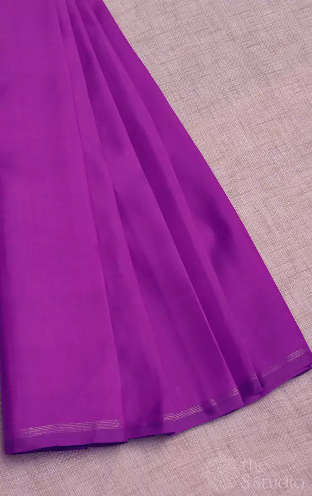 Magenta kanchi silk blouse material