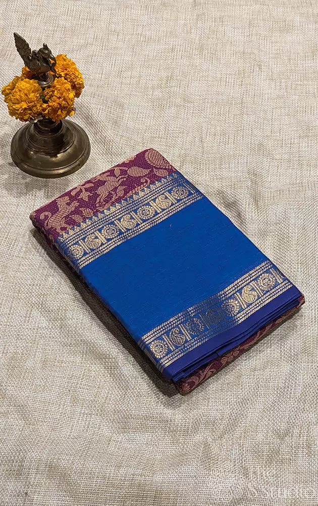 Vansingaram kanchi cotton saree with rettaipet border - Pack of 5