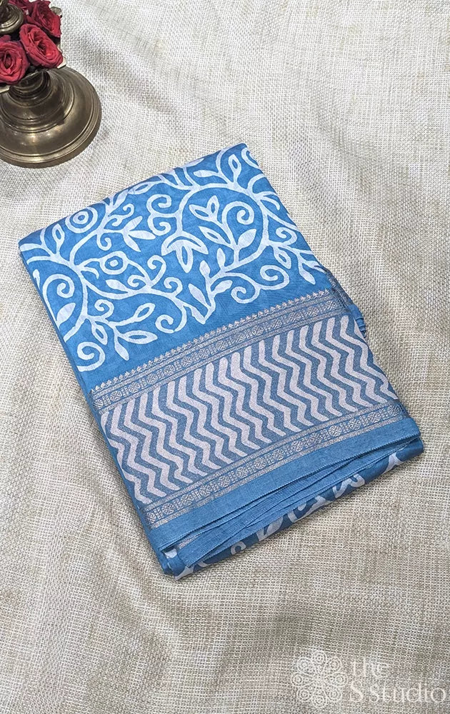 Semi silk saree with floral prints - Pack of 3