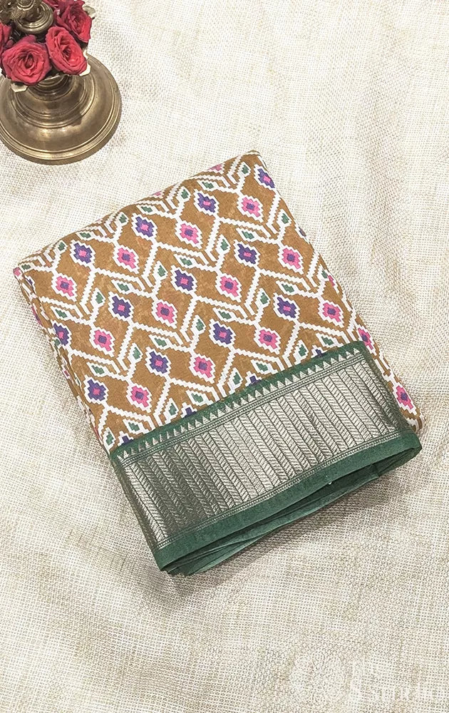 Semi silk saree with zig zag pattern - Pack of 3