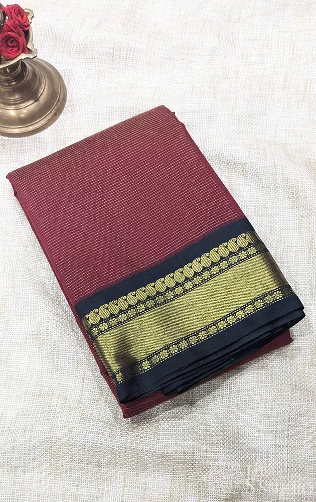 Semi silk saree with vairaoosi zari lines - Pack of 5
