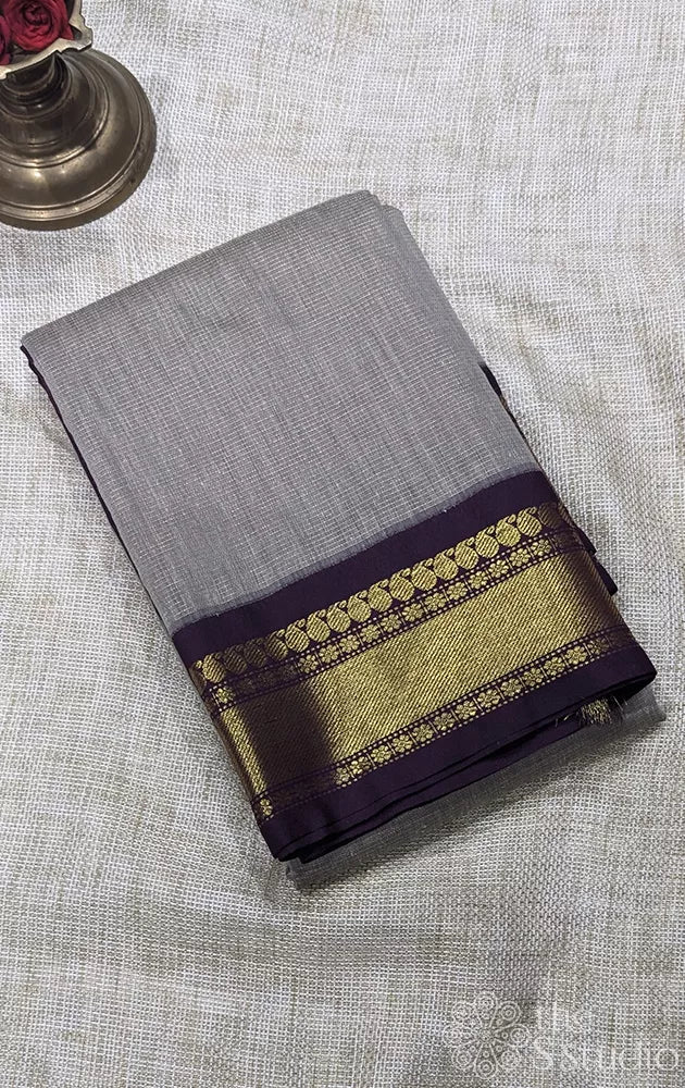 Semi silk saree with vairaoosi zari lines - Pack of 5