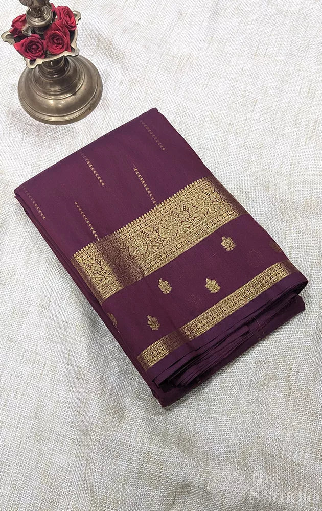 Semi silk saree with zari border - Pack of 3