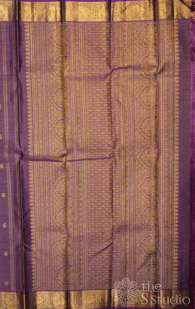 Deep purple vairaoosi kanjivaram saree