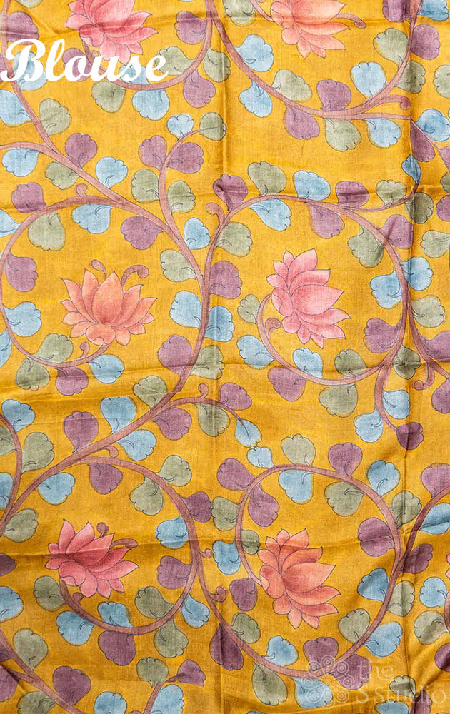 Lavender plain chanderin tissue silk saree