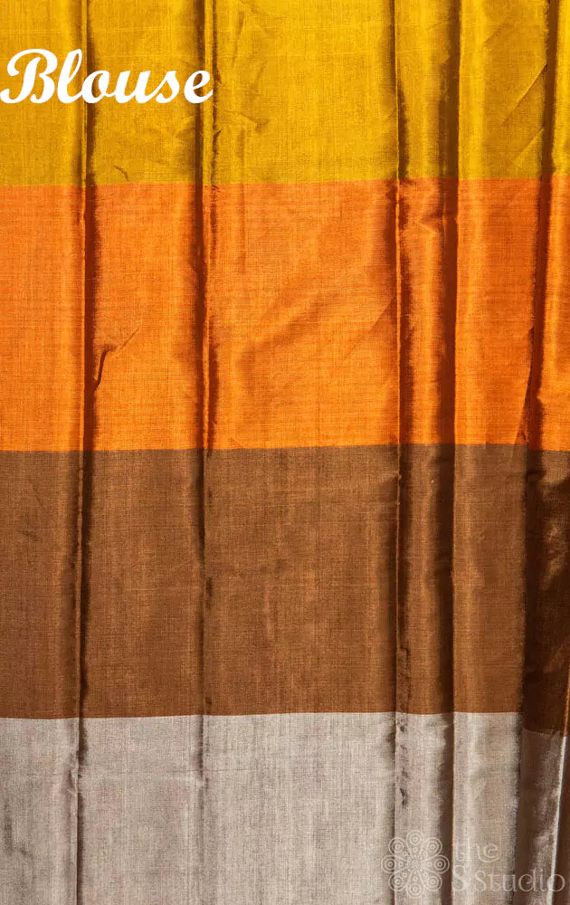 Four colour chanderi tissue saree