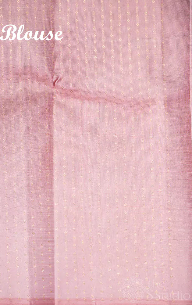 Green kanchipuram silk saree with vanasingharm border