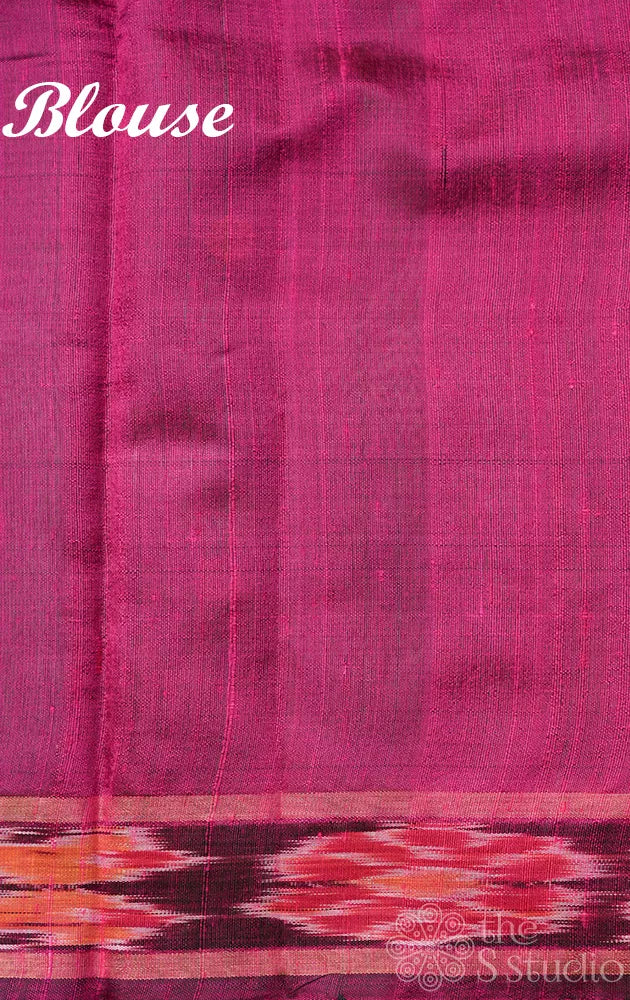 Light green raw silk saree with dolabedi design pallu