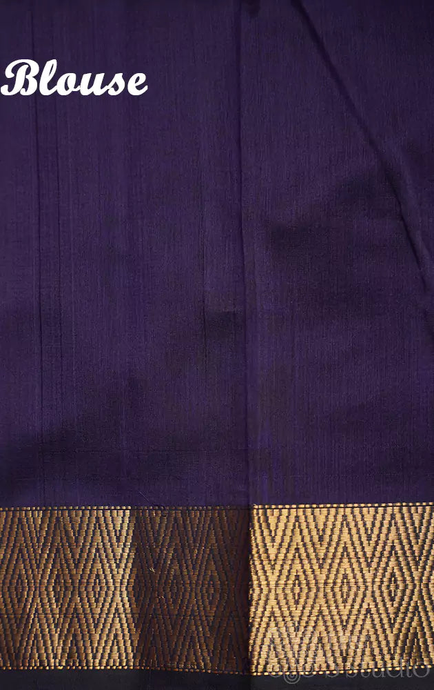 Nayanthara inspired violet Maheshwari silk cotton saree