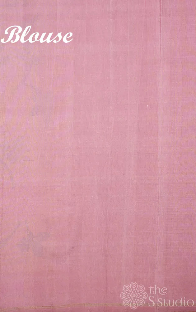 Lemon yellow printed kanjivaram silk saree with zari checks