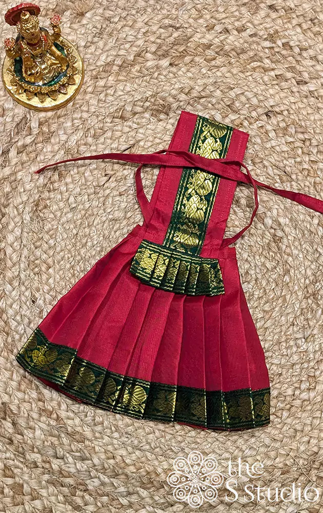 Red with green small border Goddess vasthram