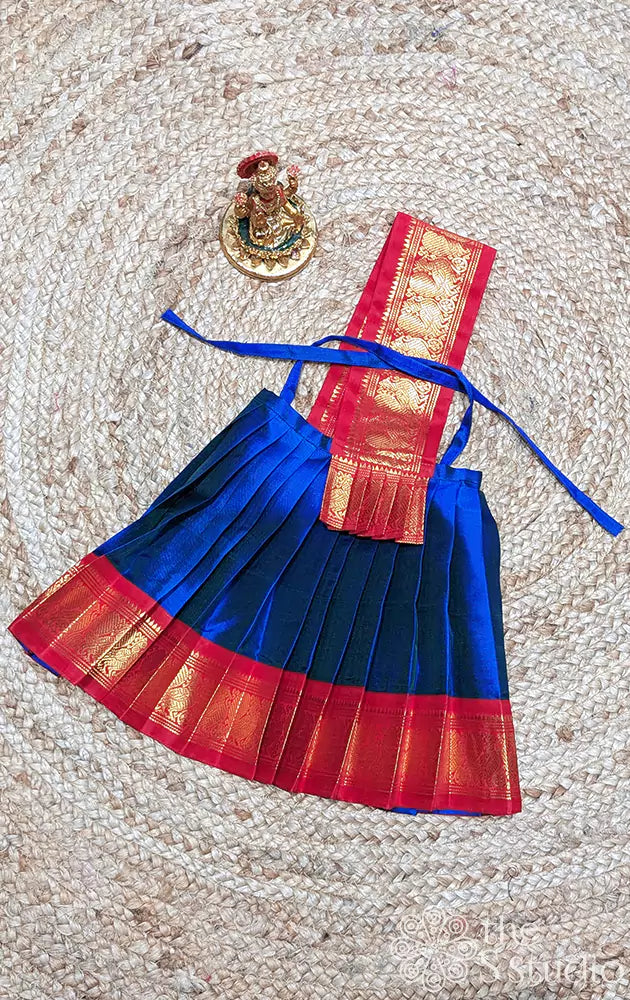 Blue with red border Goddess vasthram