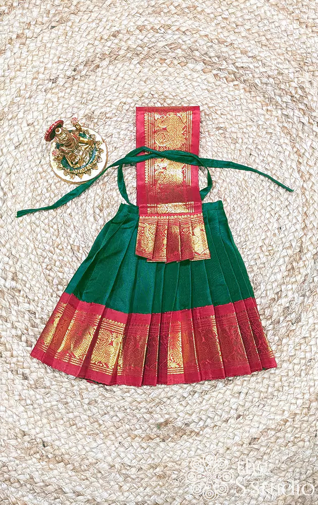 Green with red big border Goddess vasthram