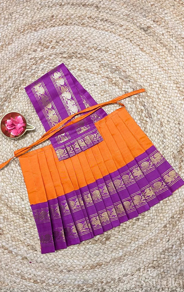 Orange with magenta  10 Inch goddess vasthram