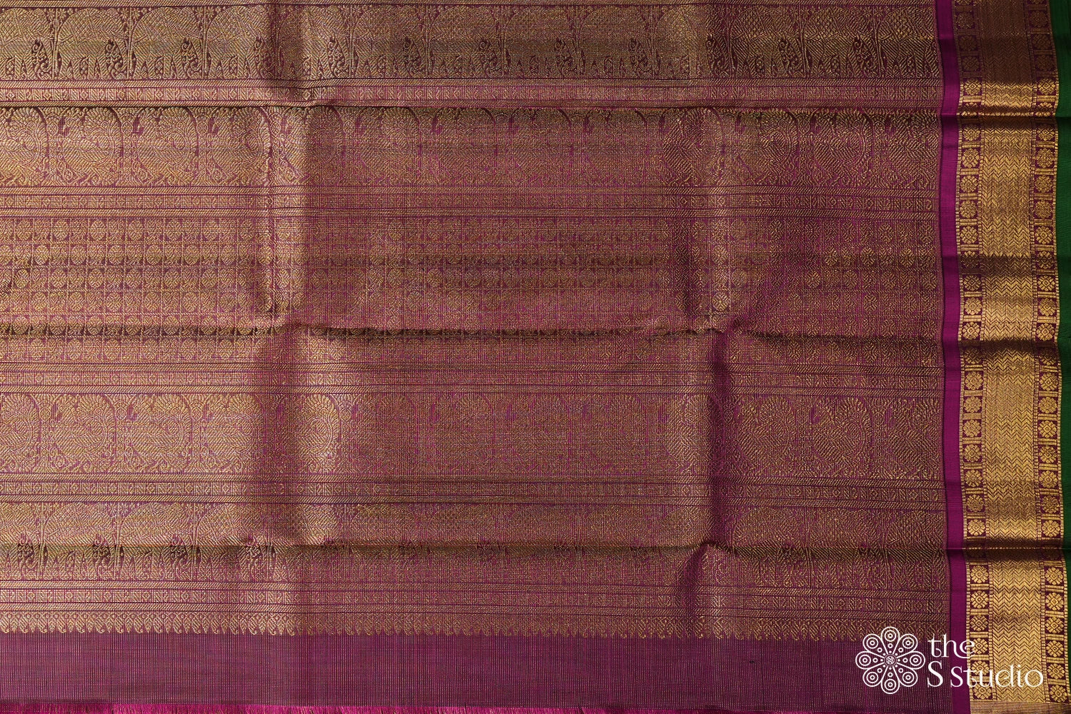 Violet vairaoosi kanchipuram silk saree