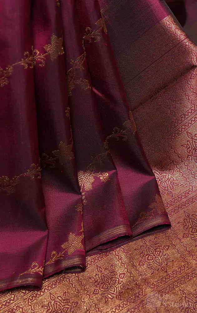 Buy Women's Kanjivaram Soft Lichi Silk Saree With Blouse Piece maroon  Online in India - Etsy